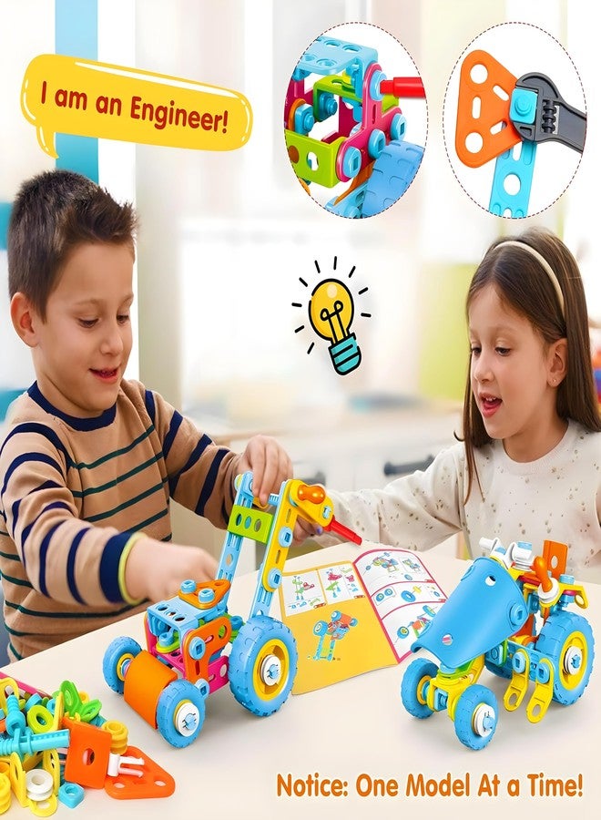 MOONTOY STEM Toys for 3 4 5 6 7 8+ Year Old Boy Birthday Gift, Building Toys for Kid Age 4-8 5-7 6-8 8-12, Preschool Educational Stem Kit Creative Activities for Boys Girls Christmas Idea Gift 118pcs - Image 5